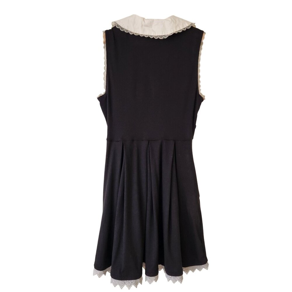 Hot Topic Mushroom Dress Embroidered Lace Hearts Summer Cottagecore Cute Fairy - Picture 2 of 15